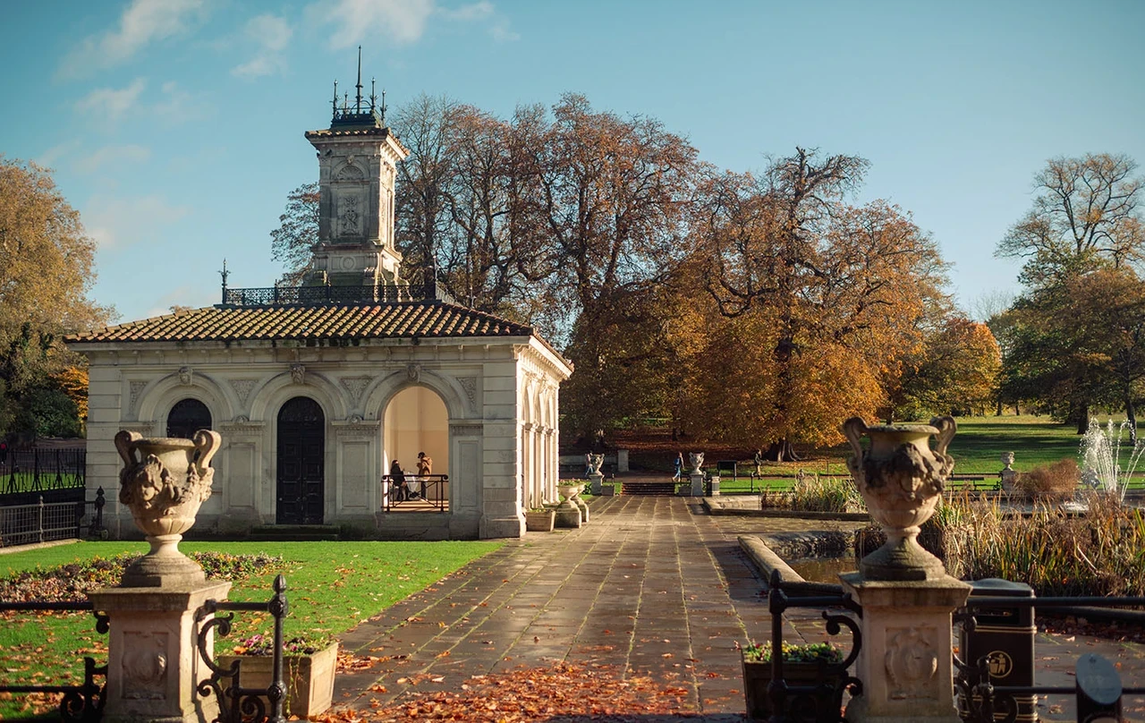 The Italian Gardens in autumn