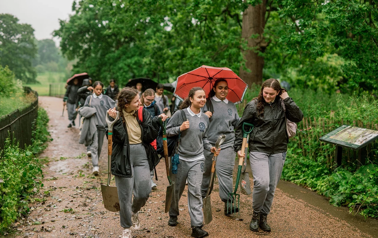 Students on a 'Green Futures' course