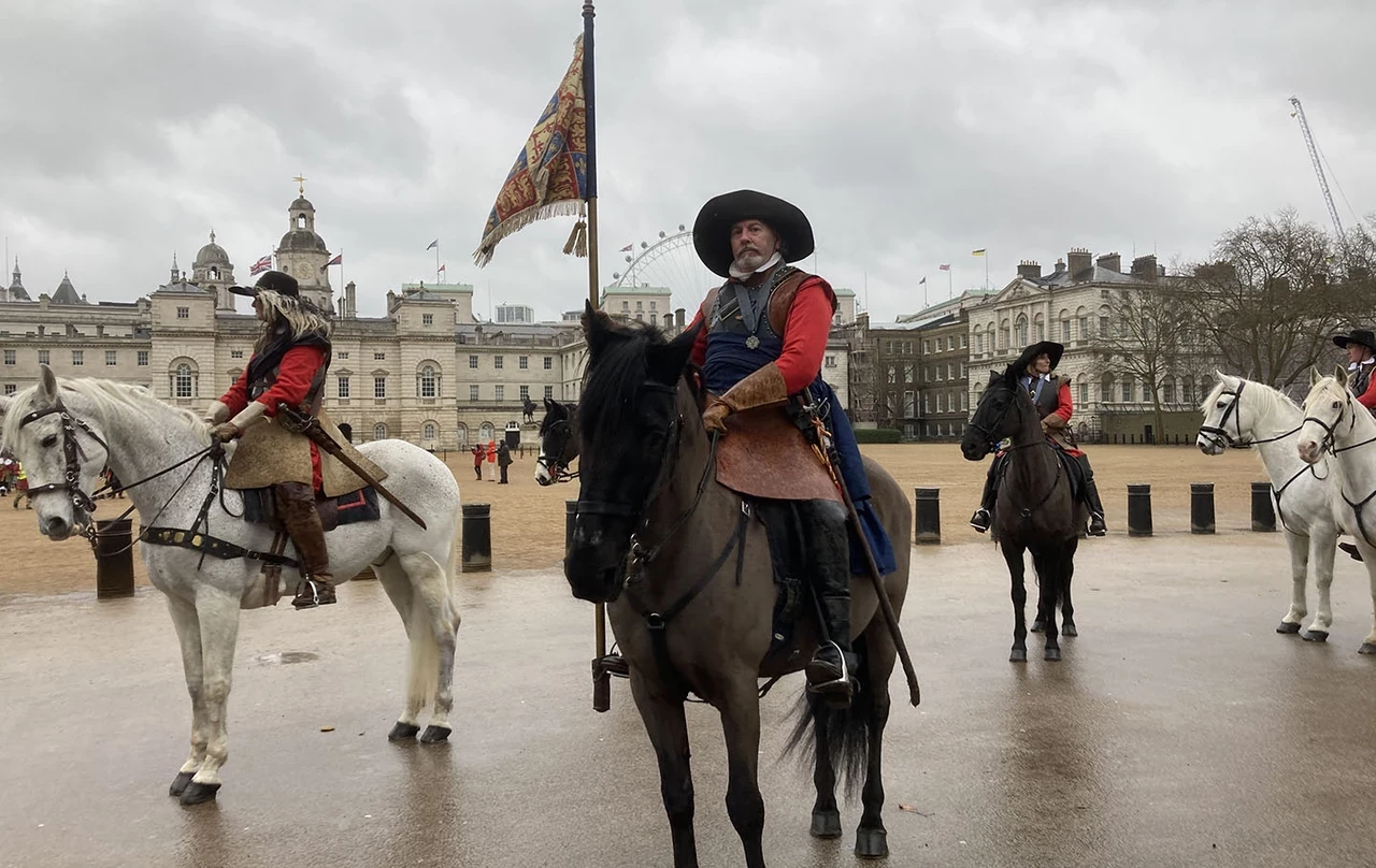 Historical riders on Horse Guards Parade