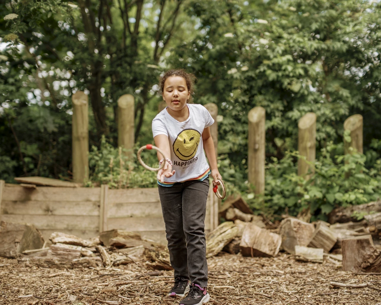 Image of a child playing in an outdoor setting