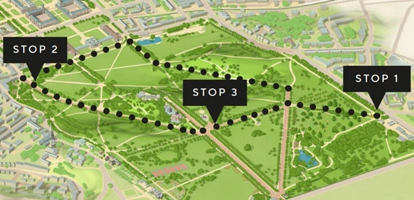 Mobility buggy route map