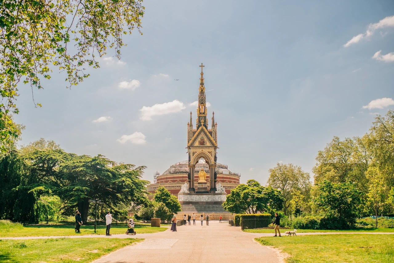 The Albert Memorial in the summer, Kensington Gardens