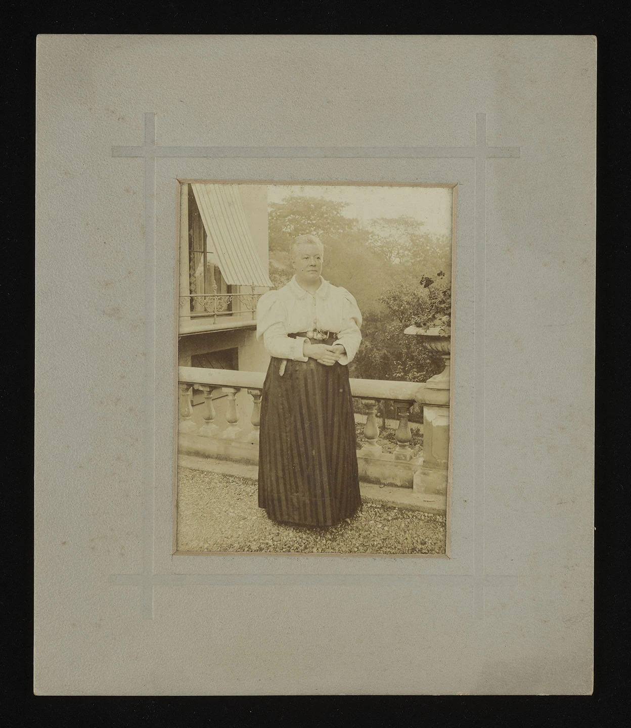 Black and white photograph of Christabel Airy in later life