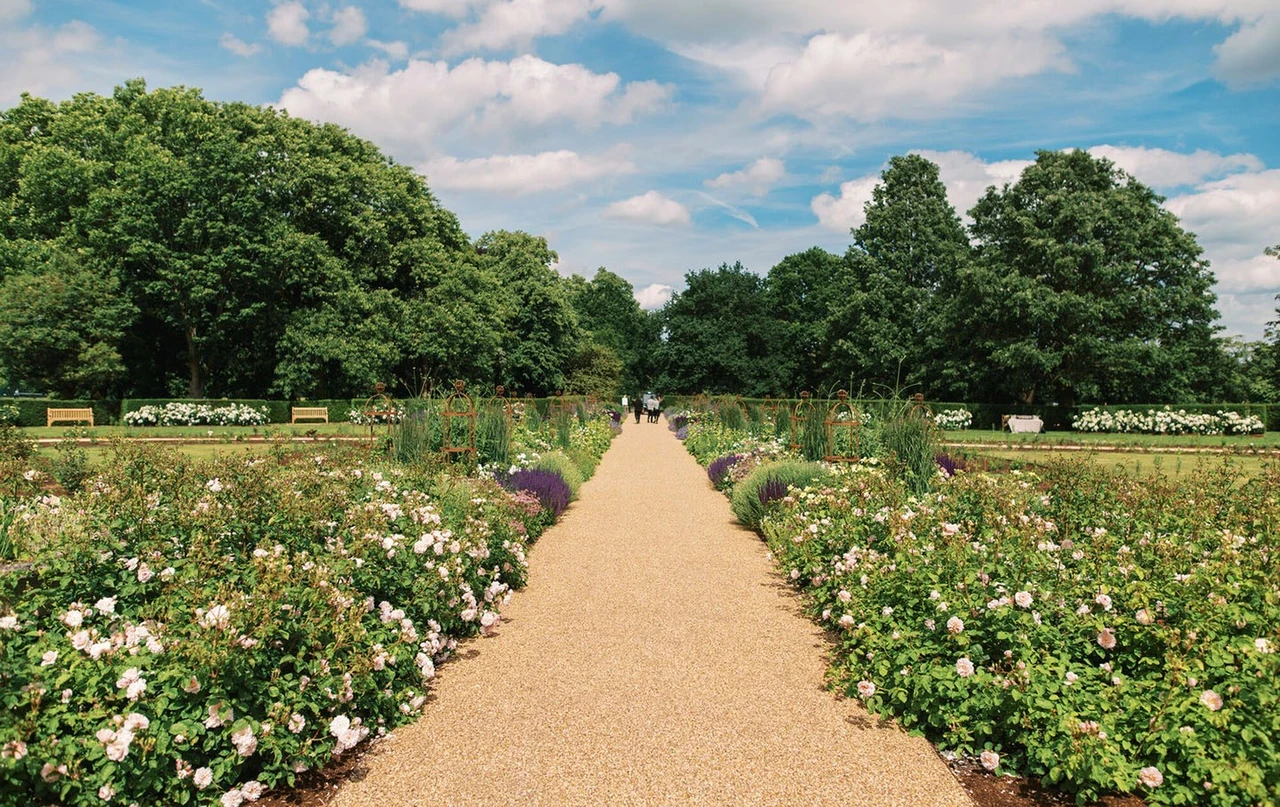 New paths and plants in the Rose Garden