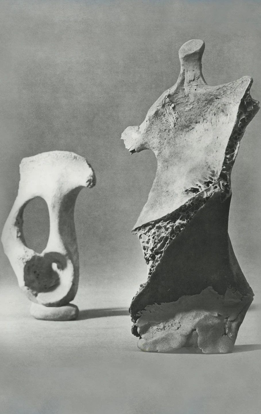 The ‘maquette’ or small model from which Henry Moore developed Standing Figure: Knife Edge
