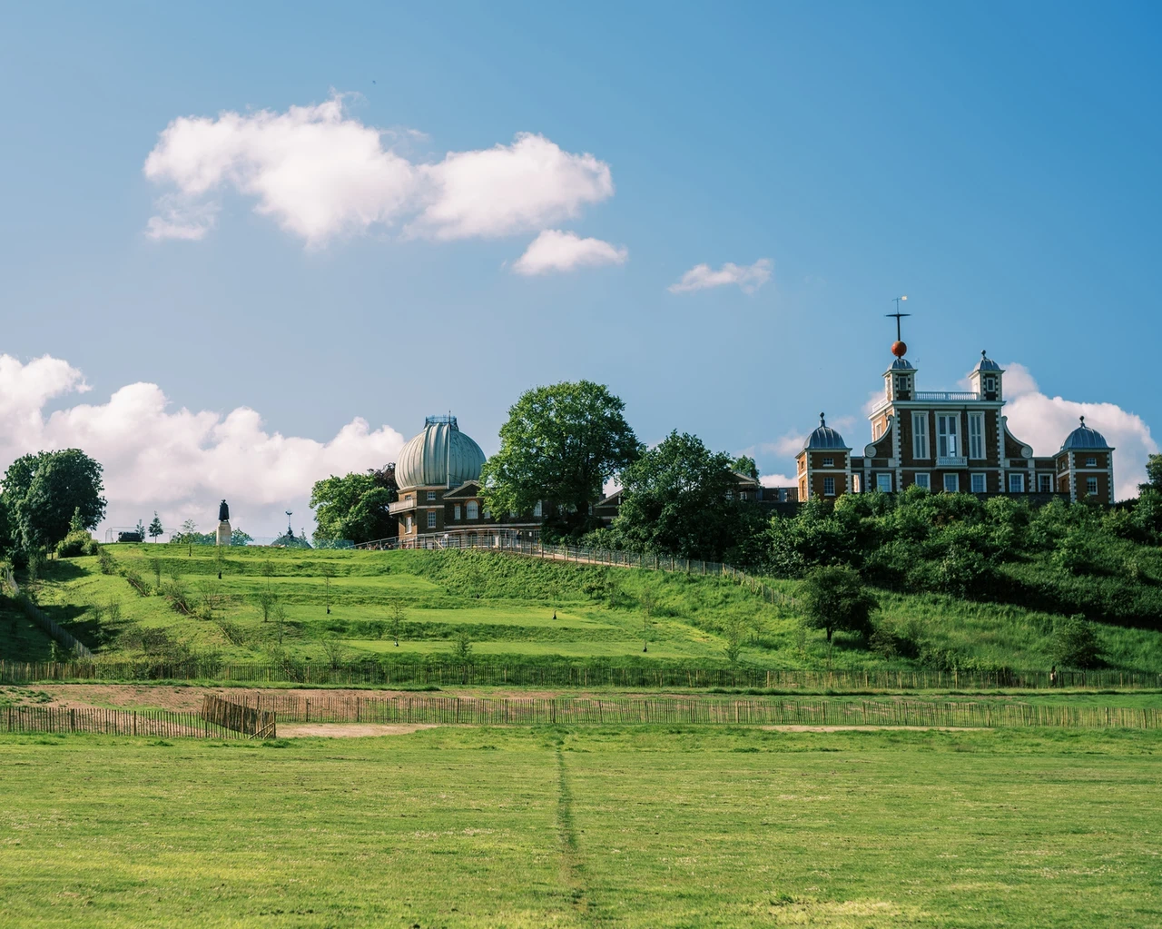 Landscape view of grand ascent at Greenwich Park