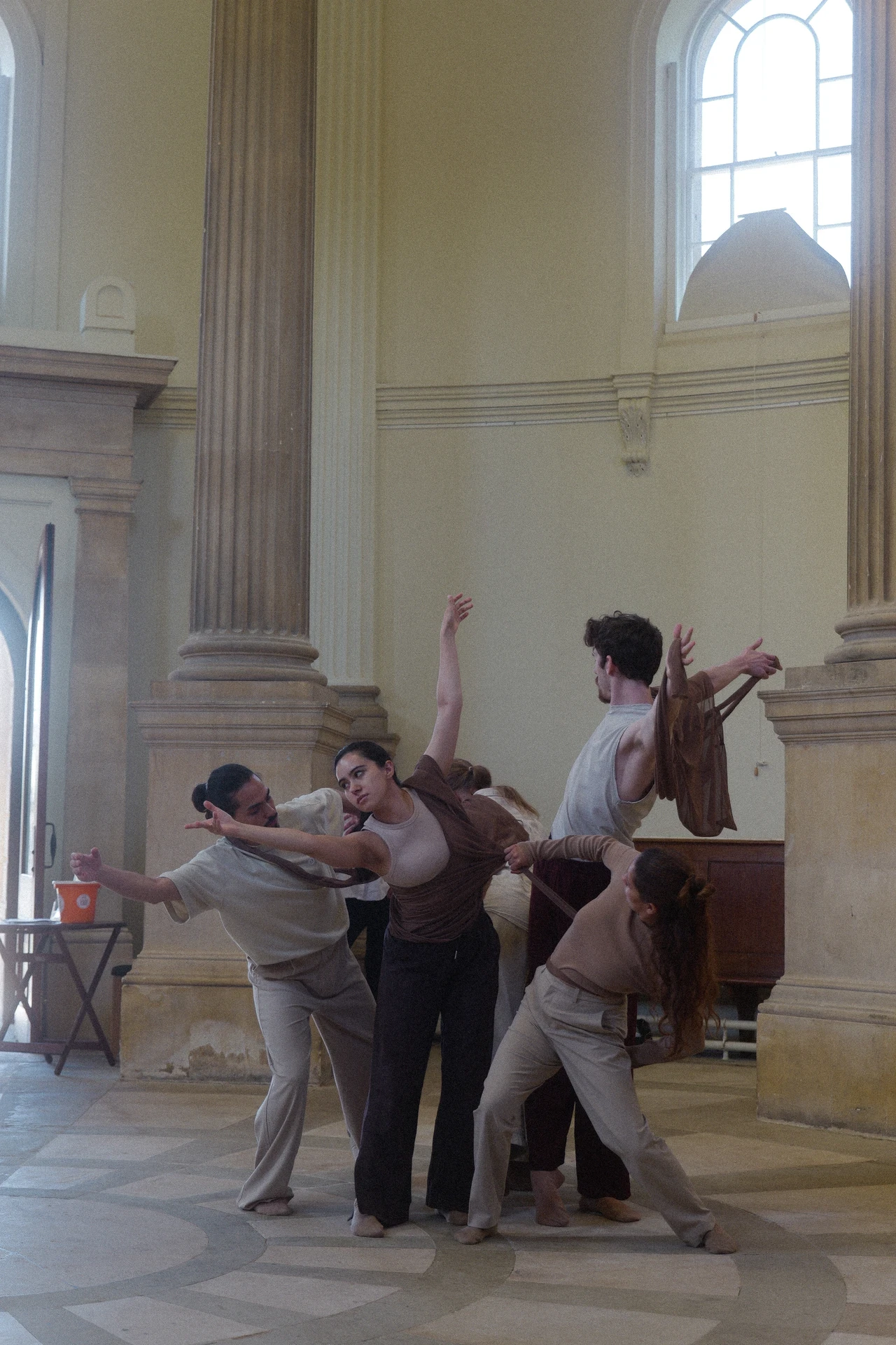 Performers at Brompton Cemetery for London Design Festival