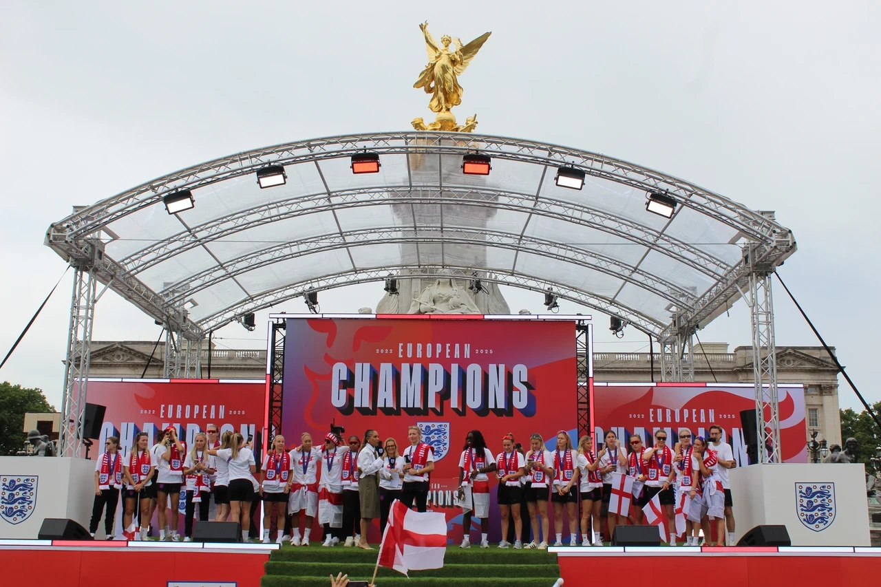 Lioness victory parade celebrating their European Championship win