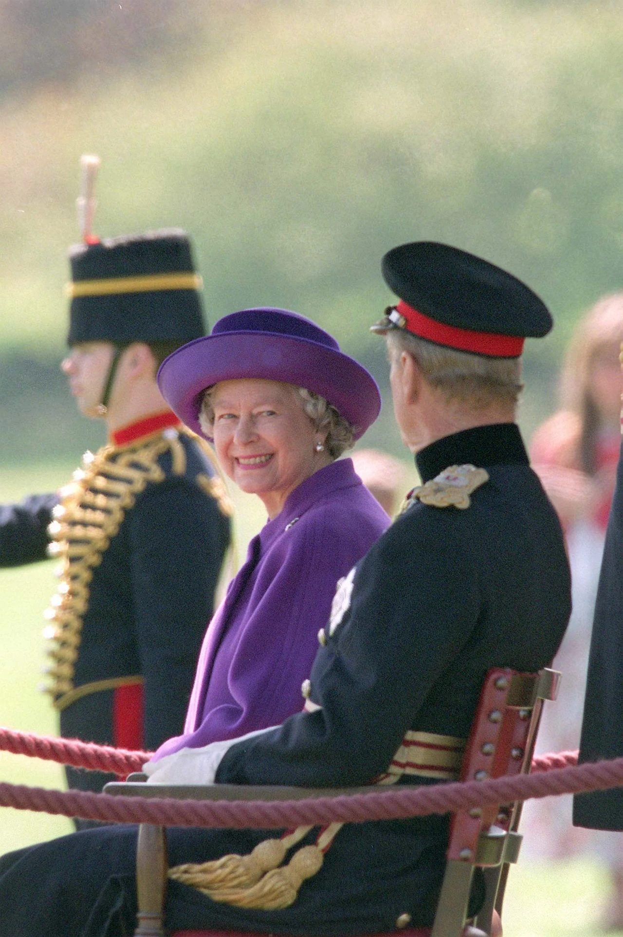 The Queen And Prince Philip Inspect The King's Troop, Royal Horse Artillery