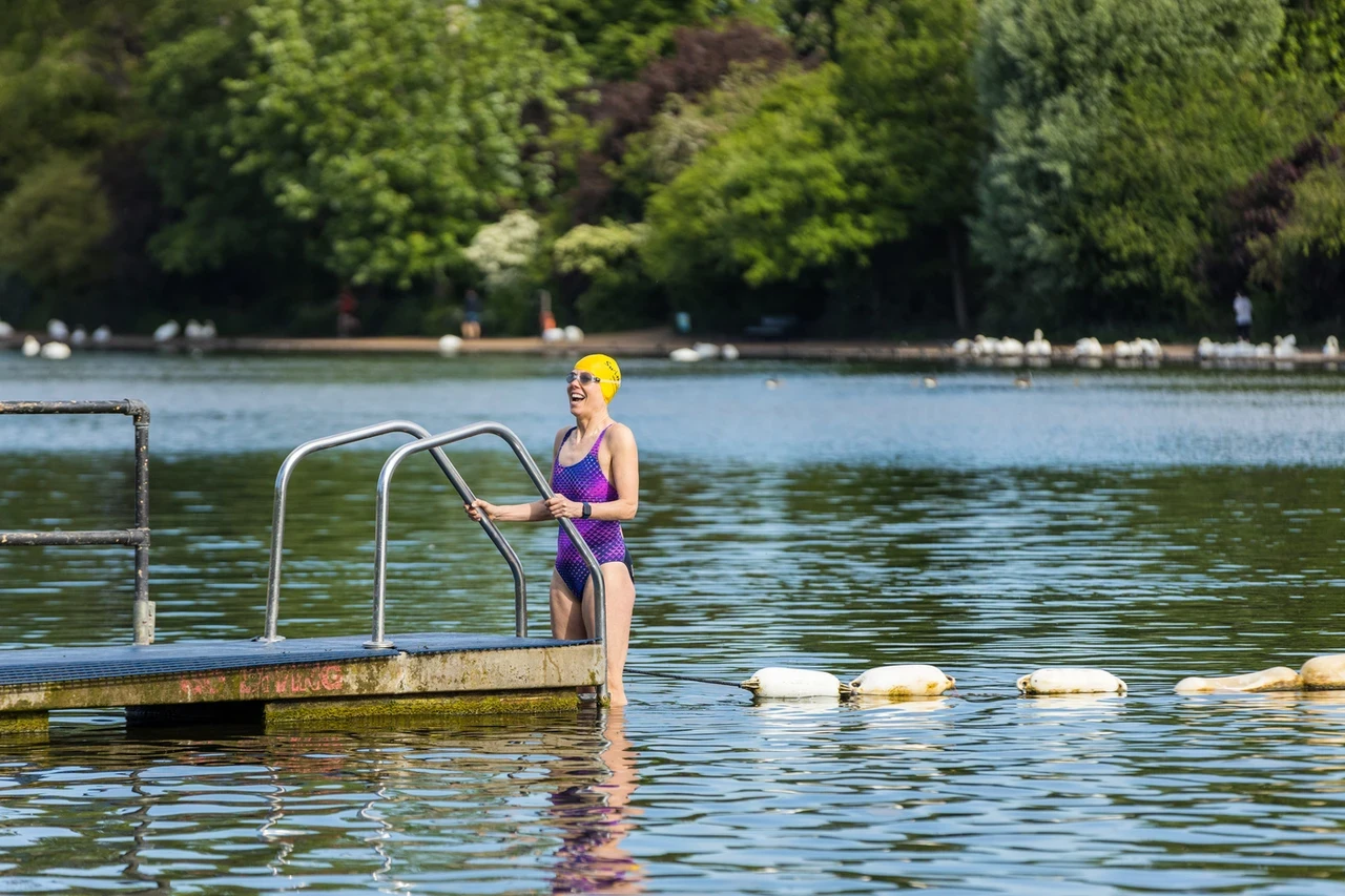 Swimming in Hyde Park