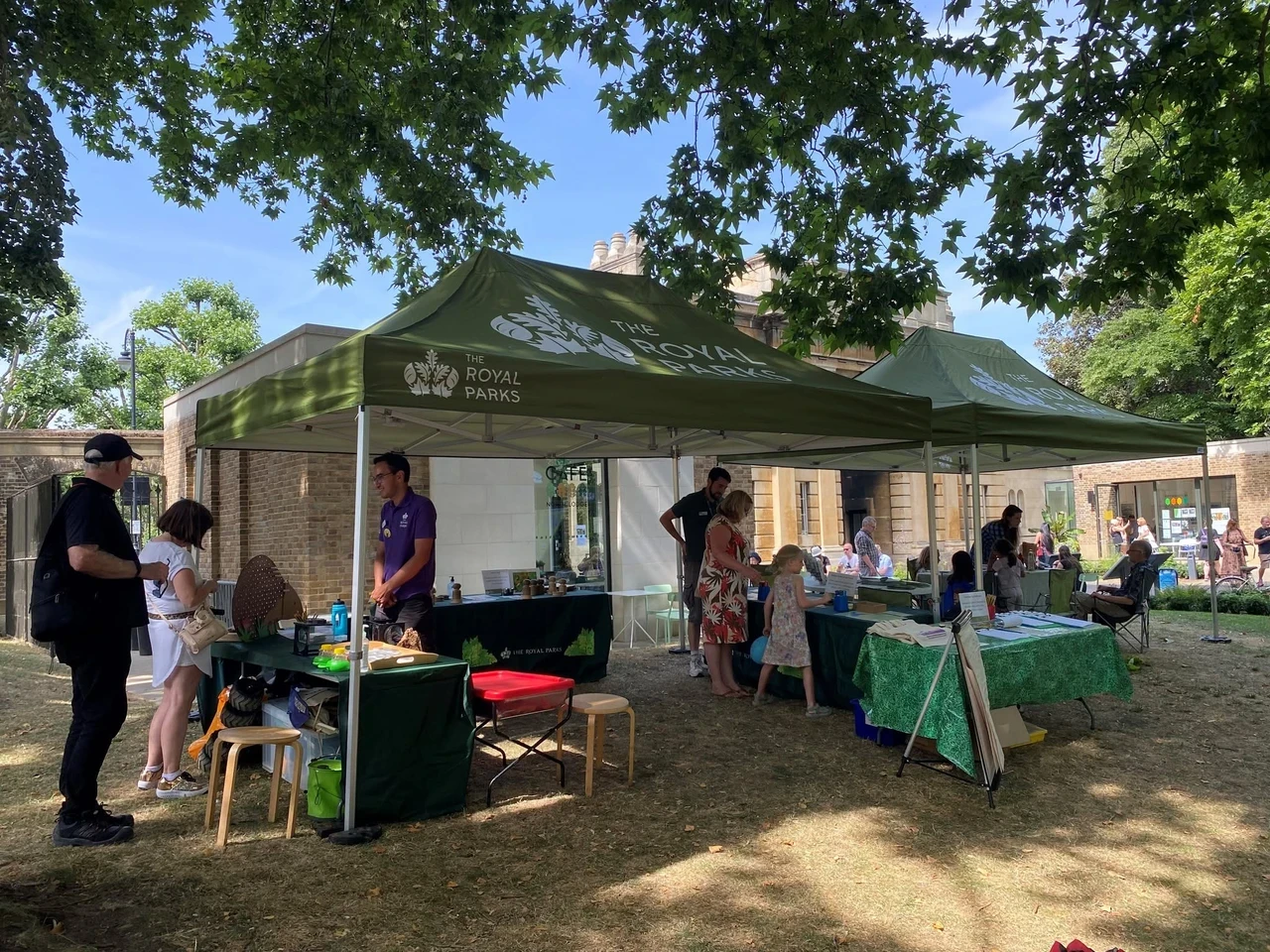 The Royal Parks charity stand at Brompton Cemetery Open Day